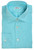 Kiton Napoli Shirt Nerano Linen Turquoise Blue Solid