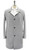 Kired by kiton Coat Reversible "PEAK" Size 38 Gray