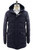 Kired by kiton Hooded Goose Down Puffer Parka Coat "REUS" Blue
