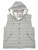 Kired by kiton Hooded Puffer Vest "BAM" Gray