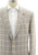 Isaia Napoli Blue Brown Check Gregorio Linen Wool Sport Coat Blazer