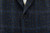 Isaia Sport Coat Jacket Blazer Capri Wool Silk Cashmere Blue Gray Check