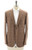 Isaia Sport Coat Jacket Blazer Capri Wool Brown Windowpane