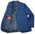 Isaia Men's Italian Designer Suit Wool Blue Plaid "Marechiaro" Sale