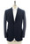 Sartorio Napoli Navy Blue Wool Stretch 3 Button Sport Coat