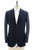 Sartorio Napoli Navy Blue Wool Stretch 3 Button Sport Coat