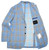 Sartorio Napoli Blue Plaid Wool Silk Linen Polyamide Sport Coat