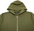 Kiton Military Green Logo Zip Hoodie – Men's Italian Designer Sweatshirt Cotton Stretch Sale