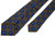 Kiton Men's Italian designer Tie Silk Blue Yellow Medallion - Luxury Neckwear Sale