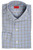 Isaia Gray Blue Plaid – Men's Italian Designer Dress Shirt Cotton Sale