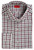 Isaia Burgundy Blue Plaid Cotton Mix Dress Shirt