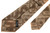 Kiton Brown Abstract Print Wool Tie
