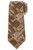 Kiton Brown Abstract Print Wool Tie