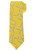 Kiton Yellow Print Silk Narrow Tie