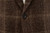 Isaia Brown Windowpane Wool Polyamide Sport Coat