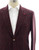 Isaia Burgundy Gray Plaid Wool Cashmere Sport Coat