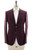 Isaia Burgundy Gray Plaid Wool Cashmere Sport Coat