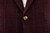 Isaia Burgundy Gray Plaid Wool Cashmere Sport Coat