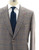 Isaia Brown Blue Plaid Wool Suit Two Button