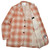 Kiton Orange Plaid Cashmere Cotton Sport Coat