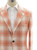Kiton Orange Plaid Cashmere Cotton Sport Coat