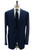 Kiton Blue Plaid Wool 14 Micron Suit