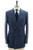 Kiton Blue Stripe Double Breasted Cashmere Wool Silk Linen Suit