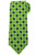 Kiton Green Blue Medallion Silk Tie