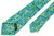 Kiton Blue Green Flowers Silk Tie