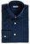 Kiton Steel Blue Fine Twill Cotton Dress Shirt