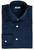 Kiton Steel Blue Fine Twill Cotton Dress Shirt