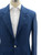 Brunello Cucinelli Blue Herringbone Wool Linen Sport Coat
