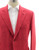 Isaia Coral Red Wool Silk Polyamide Elastane Sport Coat
