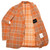 Sartorio Orange Gray Plaid Wool Silk Polyamide Cotton Sport Coat