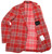 Sartorio Red Gray Plaid Wool Silk Polyamide Cotton Sport Coat