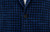 Sartorio Blue Black Check Wool Silk Polyamide Cotton Sport Coat