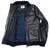 Kired Blue Lambskin Leather Bomber Jacket