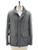 Kired Gray Cashmere Field Jacket Coat With Hidden Hood