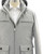 Kired Gray Cashmere Down Field Jacket Coat With Removable Hood