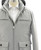 Kired Gray Cashmere Down Field Jacket Coat With Removable Hood