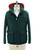 Kired Green Cashmere Down Field Jacket Coat With Removable Hood