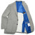 Kiton Napoli Gray Cashmere Wool Silk Cotton Sport Coat