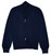 Kiton Napoli Blue Garment Dyed Wool Full Zip Sweater Cardigan