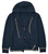 Kiton Napoli Blue Cashmere Hoodie Full Zip Sweater