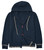 Kiton Napoli Blue Cashmere Hoodie Full Zip Sweater