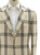Kiton Napoli Beige Black Plaid Cashmere Silk Wool Sport Coat