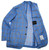 Sartorio Blue Brown Windowpane Wool Silk Linen Sport Coat