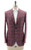 Sartorio Bordeaux Red Blue Windowpane Wool Silk Linen Sport Coat