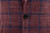 Sartorio Bordeaux Red Blue Windowpane Wool Silk Linen Sport Coat