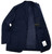 Sartorio Dark Navy Blue Solid Wool Sport Coat